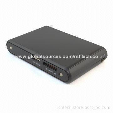 HDD Media Player, Supports Most Popular Files, Measures 134 x 83 x 24mm